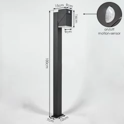 Hofstein Toogong Wegeleuchte LED Anthrazit, 1-flammig, Bewegungsmelder -Außenleuchten Verkäufe toogong wegeleuchte h3584163 3
