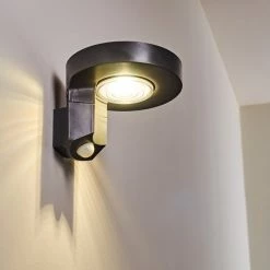 Hofstein Townsville Solar-Außenwandleuchte LED Schwarz, 1-flammig, Bewegungsmelder -Außenleuchten Verkäufe townsville solar aussenwandleuchte h3304853 do1 2