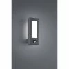 Trio Leuchten RHINE Aussenwandleuchte LED Anthrazit, 2-flammig, Bewegungsmelder