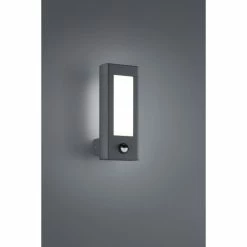 Trio Leuchten RHINE Aussenwandleuchte LED Anthrazit, 2-flammig, Bewegungsmelder