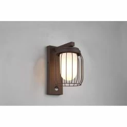 Trio Leuchten Tuela Außenwandleuchte Rostfarben, 1-flammig, Bewegungsmelder