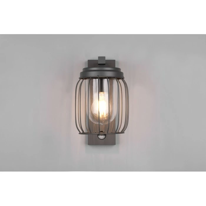 Trio Leuchten Tuela Wandleuchte Anthrazit, 1-flammig, Bewegungsmelder 4 Trio Leuchten Tuela Wandleuchte Anthrazit, 1-flammig, Bewegungsmelder – Bild 4