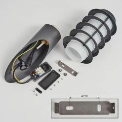 Hofstein Tunes Außenwandleuchte Anthrazit, 1-flammig, Bewegungsmelder -Außenleuchten Verkäufe tunes aussenwandleuchte h3459119 3