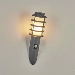 Hofstein Tunes Außenwandleuchte Anthrazit, 1-flammig, Bewegungsmelder -Außenleuchten Verkäufe tunes aussenwandleuchte h3459119 9