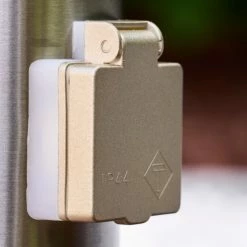 Hofstein Tunes Sockelleuchte Edelstahl, 1-flammig, Bewegungsmelder -Außenleuchten Verkäufe tunes sockelleuchte h165134 11