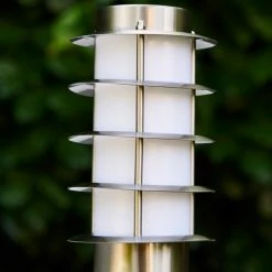 Hofstein Tunes Sockelleuchte Edelstahl, 1-flammig, Bewegungsmelder -Außenleuchten Verkäufe tunes sockelleuchte h165134 7