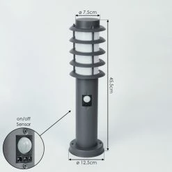 Hofstein Tunes Sockelleuchte Anthrazit, 1-flammig, Bewegungsmelder 16 Hofstein Tunes Sockelleuchte Anthrazit, 1-flammig, Bewegungsmelder -Außenleuchten Verkäufe tunes sockelleuchte h3546512 6