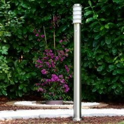 Hofstein Tunes Wegeleuchte Edelstahl, 1-flammig, Bewegungsmelder -Außenleuchten Verkäufe tunes wegeleuchte h165080 11