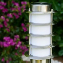 Hofstein Tunes Wegeleuchte Edelstahl, 1-flammig, Bewegungsmelder -Außenleuchten Verkäufe tunes wegeleuchte h165080 4