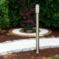 Hofstein Tunes Wegeleuchte Edelstahl, 1-flammig, Bewegungsmelder -Außenleuchten Verkäufe tunes wegeleuchte h165080 5