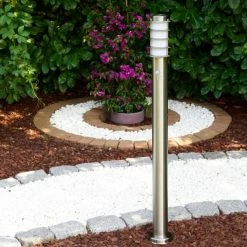 Hofstein Tunes Wegeleuchte Edelstahl, 1-flammig, Bewegungsmelder -Außenleuchten Verkäufe tunes wegeleuchte h165080 7