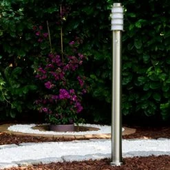 Hofstein Tunes Wegeleuchte Edelstahl, 1-flammig, Bewegungsmelder -Außenleuchten Verkäufe tunes wegeleuchte h165080 9