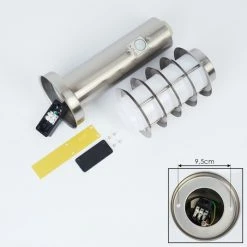 Hofstein Tunes Wegeleuchte Nickel-Matt, 1-flammig, Bewegungsmelder -Außenleuchten Verkäufe tunes wegeleuchte h3456897 4