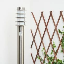 Hofstein Tunes Wegeleuchte Nickel-Matt, 1-flammig, Bewegungsmelder -Außenleuchten Verkäufe tunes wegeleuchte h3456941 11