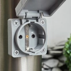 Hofstein Tunes Wegeleuchte Nickel-Matt, 1-flammig, Bewegungsmelder -Außenleuchten Verkäufe tunes wegeleuchte h3456941 5