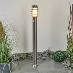 Hofstein Tunes Wegeleuchte Nickel-Matt, 1-flammig, Bewegungsmelder -Außenleuchten Verkäufe tunes wegeleuchte h3456941 6