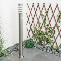 Hofstein Tunes Wegeleuchte Nickel-Matt, 1-flammig, Bewegungsmelder -Außenleuchten Verkäufe tunes wegeleuchte h3456941 9