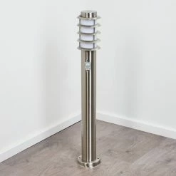 Hofstein Tunes Wegeleuchte Nickel-Matt, 1-flammig, Bewegungsmelder -Außenleuchten Verkäufe tunes wegeleuchte h3456965 7