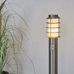 Hofstein Tunes Wegeleuchte Nickel-Matt, 1-flammig, Bewegungsmelder -Außenleuchten Verkäufe tunes wegeleuchte h3458884 10