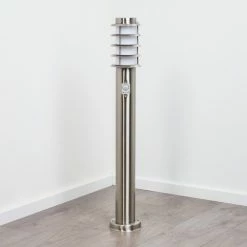 Hofstein Tunes Wegeleuchte Nickel-Matt, 1-flammig, Bewegungsmelder -Außenleuchten Verkäufe tunes wegeleuchte h3458884 7