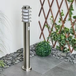 Hofstein Tunes Wegeleuchte Nickel-Matt, 1-flammig, Bewegungsmelder -Außenleuchten Verkäufe tunes wegeleuchte h3458884 9