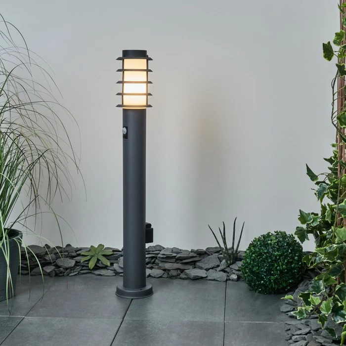 Hofstein Tunes Wegeleuchte Anthrazit, 1-flammig, Bewegungsmelder 9 Hofstein Tunes Wegeleuchte Anthrazit, 1-flammig, Bewegungsmelder – Bild 9