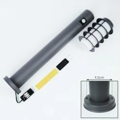 Hofstein Tunes Wegeleuchte Nickel-Matt, 1-flammig, Bewegungsmelder -Außenleuchten Verkäufe tunes wegeleuchte h3538678 4