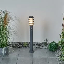 Hofstein Tunes Wegeleuchte Nickel-Matt, 1-flammig, Bewegungsmelder -Außenleuchten Verkäufe tunes wegeleuchte h3538678 6