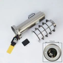 Hofstein Tunes Wegeleuchte Nickel-Matt, 1-flammig, Bewegungsmelder -Außenleuchten Verkäufe tunes wegeleuchte h3539323 4