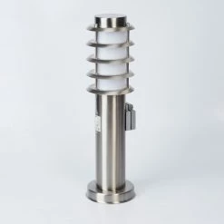 Hofstein Tunes Wegeleuchte Nickel-Matt, 1-flammig, Bewegungsmelder -Außenleuchten Verkäufe tunes wegeleuchte h3539323 6