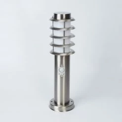 Hofstein Tunes Wegeleuchte Nickel-Matt, 1-flammig, Bewegungsmelder -Außenleuchten Verkäufe tunes wegeleuchte h3539354 7