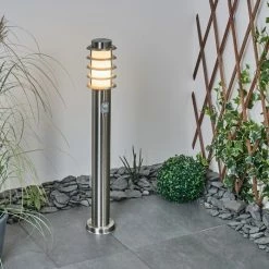 Hofstein Tunes Wegeleuchte Nickel-Matt, 1-flammig, Bewegungsmelder -Außenleuchten Verkäufe tunes wegeleuchte h3539408 10