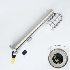 Hofstein Tunes Wegeleuchte Nickel-Matt, 1-flammig, Bewegungsmelder -Außenleuchten Verkäufe tunes wegeleuchte h3539408 4