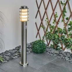 Hofstein Tunes Wegeleuchte Nickel-Matt, 1-flammig, Bewegungsmelder -Außenleuchten Verkäufe tunes wegeleuchte h3539408 6