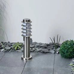 Hofstein Tunes Wegeleuchte Nickel-Matt, 1-flammig, Bewegungsmelder -Außenleuchten Verkäufe tunes wegeleuchte h3546529 2