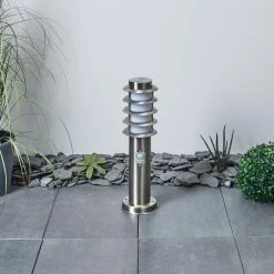 Hofstein Tunes Wegeleuchte Nickel-Matt, 1-flammig, Bewegungsmelder -Außenleuchten Verkäufe tunes wegeleuchte h3546529 6