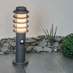 Hofstein Tunes Wegeleuchte Anthrazit, 1-flammig, Bewegungsmelder -Außenleuchten Verkäufe tunes wegeleuchte h3546574 11