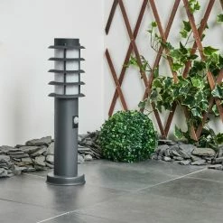 Hofstein Tunes Wegeleuchte Anthrazit, 1-flammig, Bewegungsmelder -Außenleuchten Verkäufe tunes wegeleuchte h3546574 5