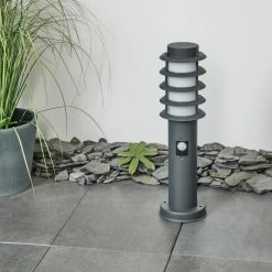 Hofstein Tunes Wegeleuchte Anthrazit, 1-flammig, Bewegungsmelder -Außenleuchten Verkäufe tunes wegeleuchte h3546574 8