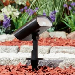 Hofstein Usmagama Solar Gartenstrahler LED Schwarz, 1-flammig, Bewegungsmelder, Farbwechsler -Außenleuchten Verkäufe usmagama solar gartenstrahler h3651919 6