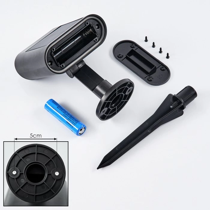 Hofstein Usmagama Solarwandleuchte LED Schwarz, 1-flammig, Bewegungsmelder 5 Hofstein Usmagama Solarwandleuchte LED Schwarz, 1-flammig, Bewegungsmelder – Bild 5