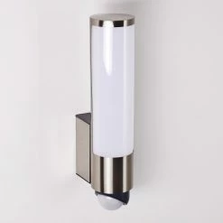 Hofstein Vas&ouml;n Au&szlig;enwandleuchte LED Edelstahl, 1-flammig, Bewegungsmelder -Außenleuchten Verkäufe vasoen aussenwandleuchte h3300411 do1 5