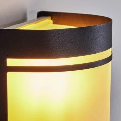 Hofstein Visnum Au&szlig;enwandleuchte Schwarz, Wei&szlig;, 1-flammig, Bewegungsmelder -Außenleuchten Verkäufe visnum aussenwandleuchte h3420843 10