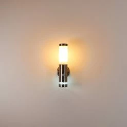 Hofstein Walise Außenwandleuchte Edelstahl, 1-flammig, Bewegungsmelder -Außenleuchten Verkäufe walise aussenwandleuchte h3299562 do1 12