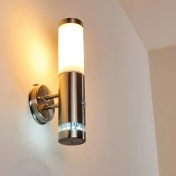 Hofstein Walise Außenwandleuchte Edelstahl, 1-flammig, Bewegungsmelder -Außenleuchten Verkäufe walise aussenwandleuchte h3299562 do1 2