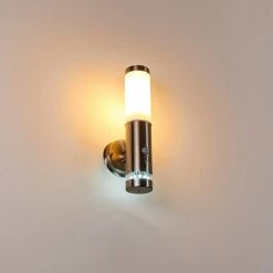 Hofstein Walise Außenwandleuchte Edelstahl, 1-flammig, Bewegungsmelder -Außenleuchten Verkäufe walise aussenwandleuchte h3299562 do1 21