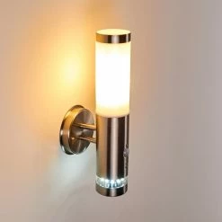 Hofstein Walise Außenwandleuchte Edelstahl, 1-flammig, Bewegungsmelder -Außenleuchten Verkäufe walise aussenwandleuchte h3299562 do1 3