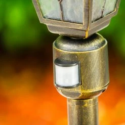 Hofstein Wegeleuchte Antibes Braun, Gold, 1-flammig, Bewegungsmelder -Außenleuchten Verkäufe wegeleuchte antibes h169149 3