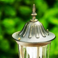 Hofstein Wegeleuchte Ribadeo Schwarz-Gold, 1-flammig, Bewegungsmelder -Außenleuchten Verkäufe wegeleuchte ribadeo h169187 2