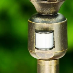 Hofstein Wegeleuchte Ribadeo Schwarz-Gold, 1-flammig, Bewegungsmelder -Außenleuchten Verkäufe wegeleuchte ribadeo h169187 4